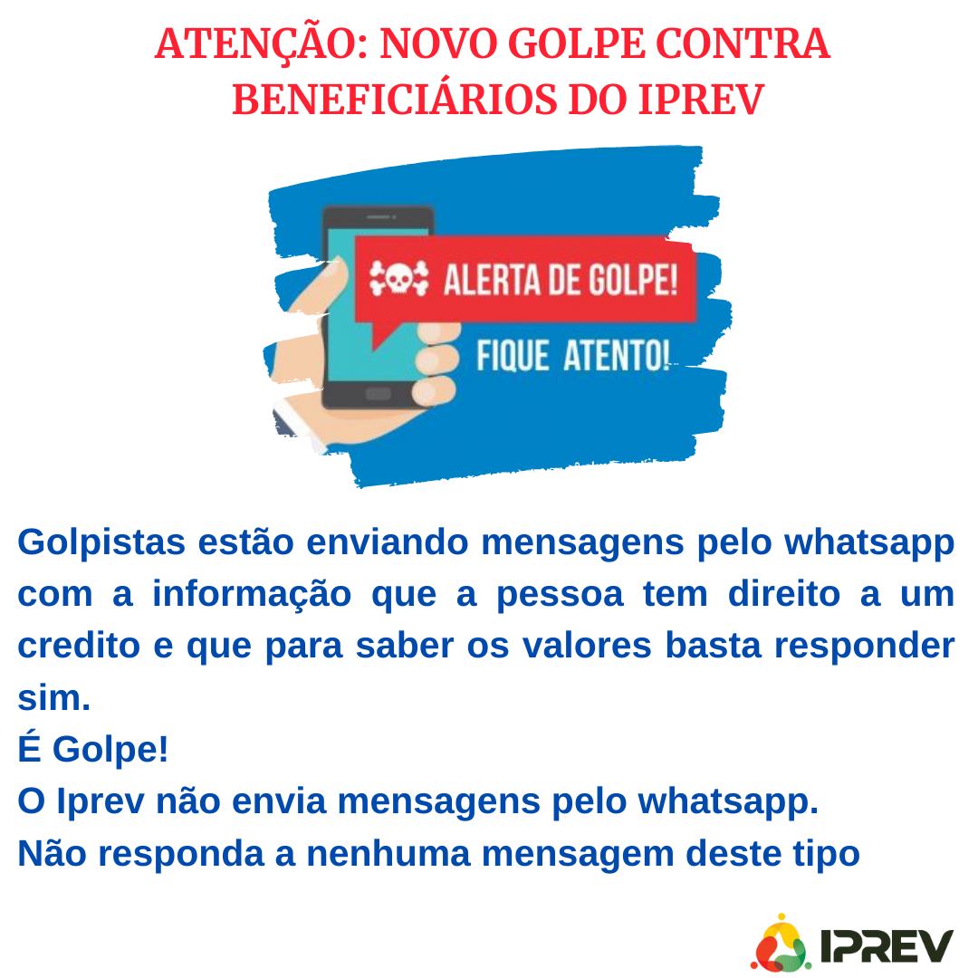 Prefeitura de Joinville - ❌CUIDADO COM O GOLPE DO SORTEIO❌ No golpe, a  pessoa é informada via WhatsApp sobre ter ganho um suposto sorteio. O  contato, um número com DDD 47, utiliza